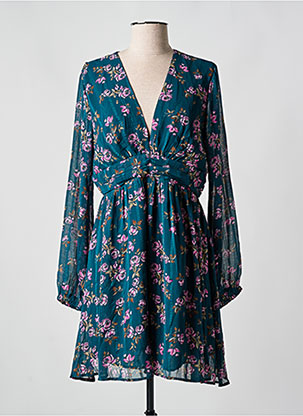 Robe Courte Manches Longues Vert Emma Ella Femme 2522648-vert00