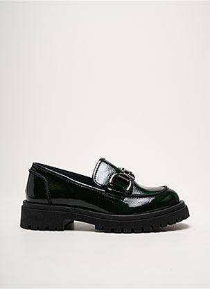 MOKA④ Mocassins effet natté métallisé avec patte Beige | Afibel