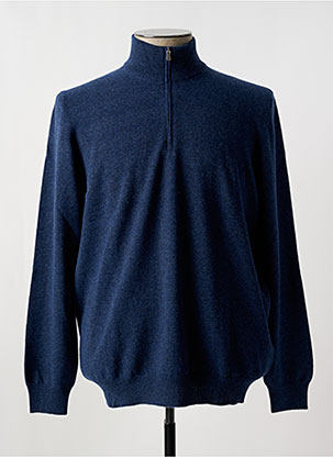 Pull Maille Grosse Maille Bleu Mcs Homme 2455606-bleu00 Modz