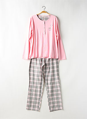 Pyjama Guasch Pyjama Manches Longues Rose Guasch Femme