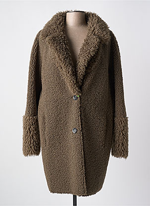 Manteau Long Coupe Cintrée Vert Beaumont Femme 2527952