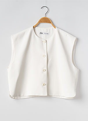 Petit Haut Cropped Zara – Tricot Ajouré Rayé Multicolore, Sans Manches, Taille S (très Bon état)