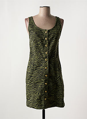 Robe Courte Col Rond Vert Le Temps Des Cerises Femme