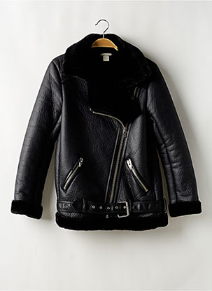 Manteau Court Coupe Droite Noir H&m Femme 2568605-noir00