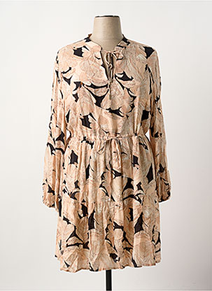 Robe Mi-longue Coupe Évasée Beige Banditas From Marseille Femme