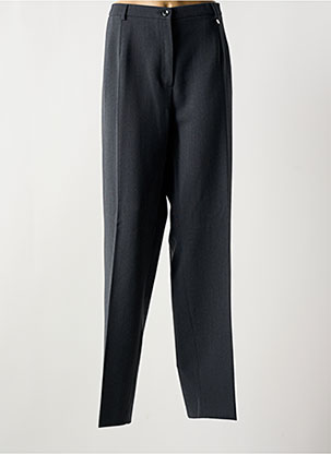 Pantalon Droit Fermeture Zippée Sous Rabat Boutonné Marron Saint