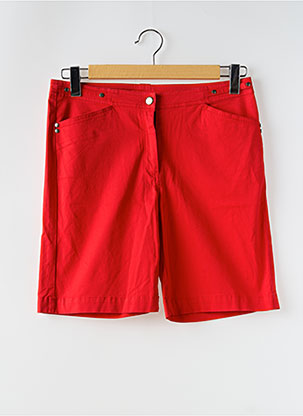 Bermuda Coupe Droite Rouge Felino Femme 2656150-rouge0 Modz