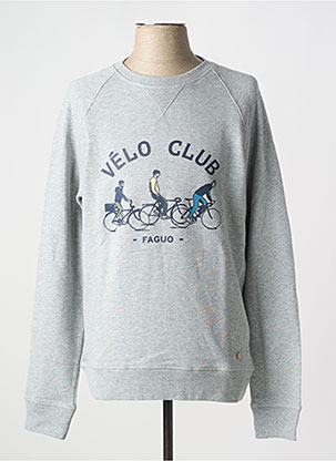 Pull Col Rond Gris Faguo Homme 2662951-gris00 Modz