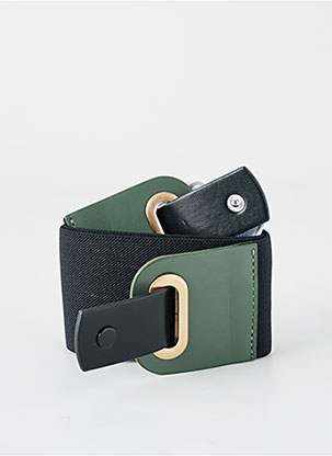 Ceinture En Cuir Levi's Athena Pour Femme - Boucle Ronde Métal, Largeur 37 Mm, Fabriquée En Italie